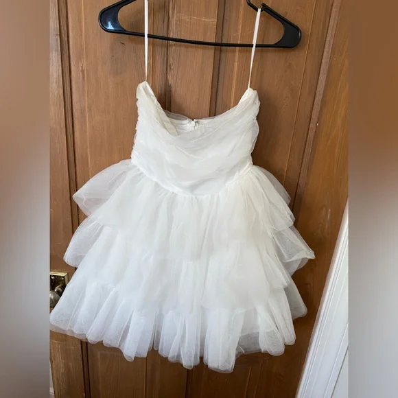 HELLO MOLLY Secret Soirée Tulle Strapless Mini Dress - Small - Picture 3 of 6